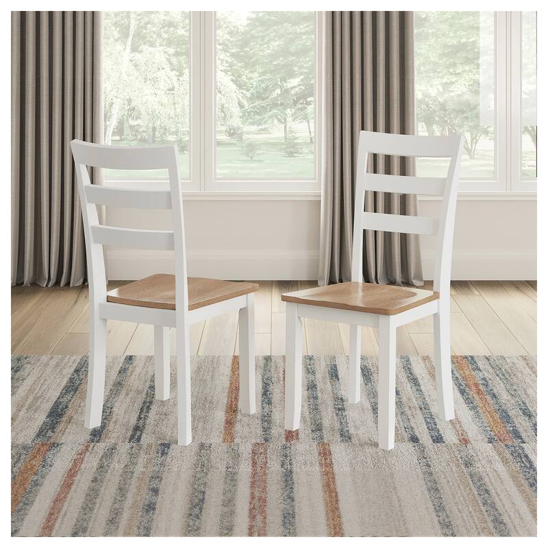 Signature Design by Ashley Gesthaven Dining Chair - Light Brown/White