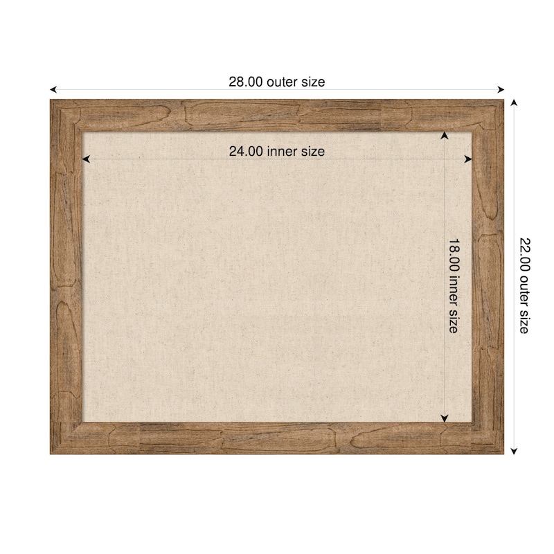 Kate and Laurel Pinboard Neutral Linen