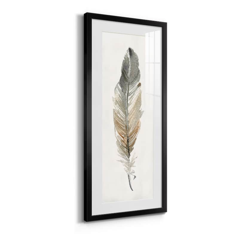 Neutral Feather I-Premium Gallery Framed Print