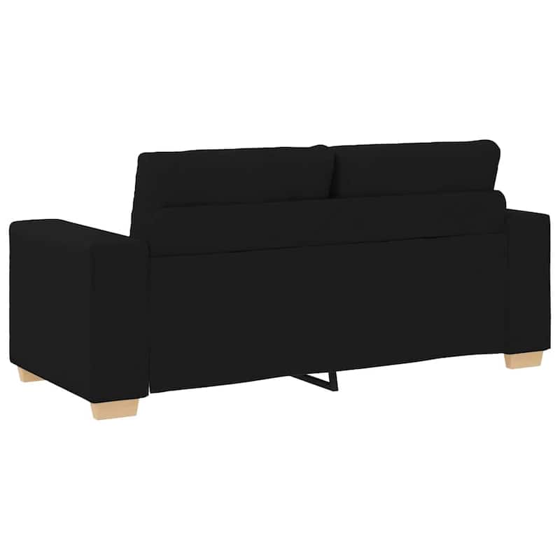 vidaXL Loveseat Sofa Dark Grey/Black - 30.3 x 71.3 x 32.3 in