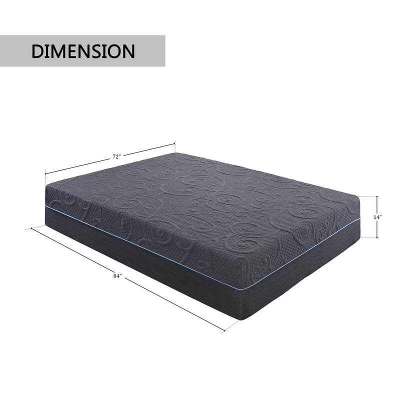 Chanson 14-Inch Gel-Infused Memory Foam Hybrid Mattress