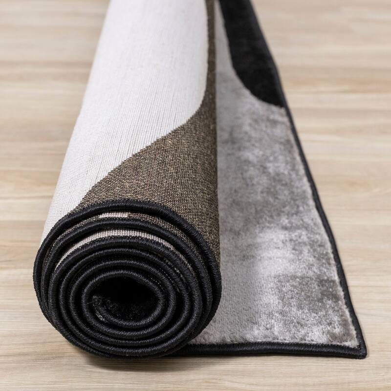 Perry Collection - Black/Grey Drifts Rug