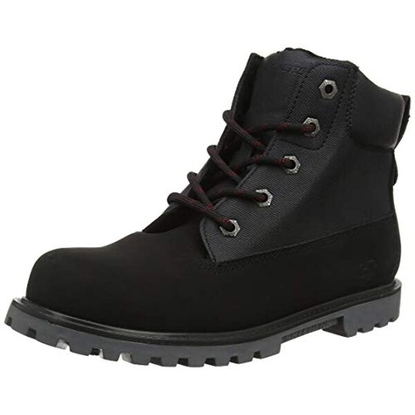 boys black boots size 4