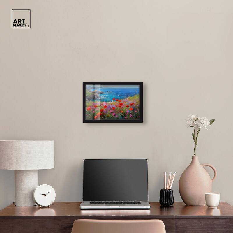 Ocean View Bloom II Shadowbox by Art Remedy
