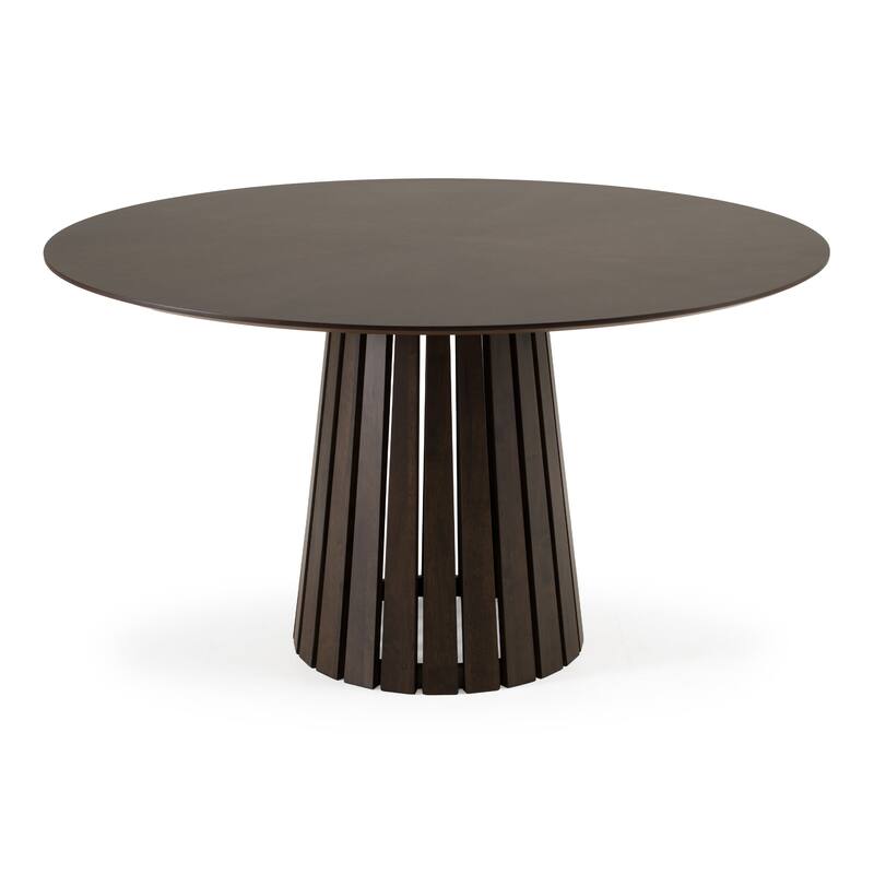 Modrest Weiss Mid-Century Modern Wenge Round Dining Table