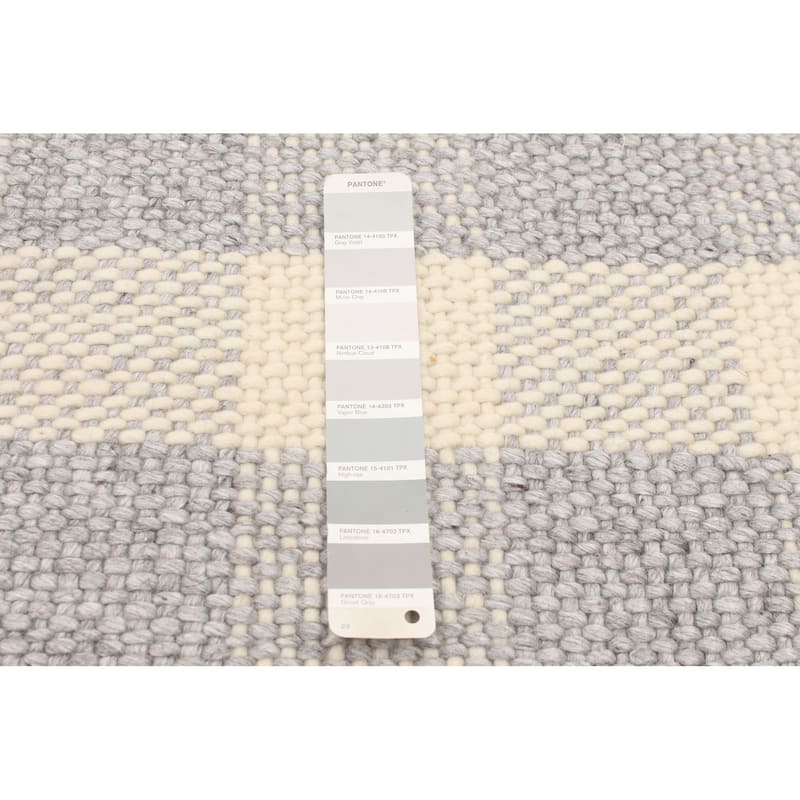 ECARPETGALLERY Hand Tufted Sienna Grey Wool Rug - 5'2 x 7'5
