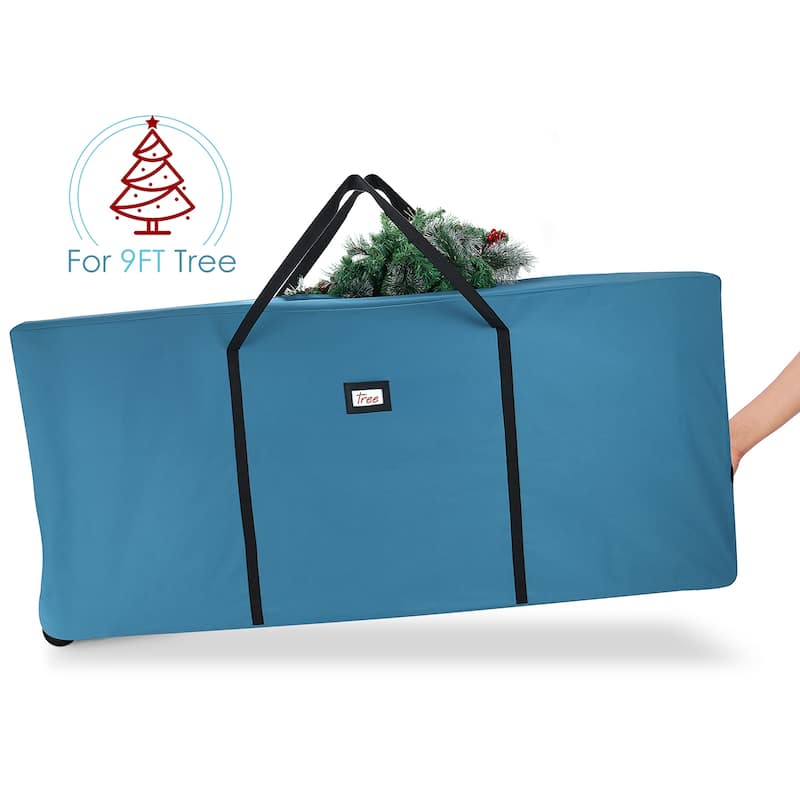 Empyrean Waterproof Christmas Tree Storage Bag for Holiday - Artificial Christmas Tree Box with Handles & Sleek Dual Zipper