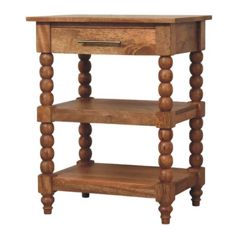 Solid Wood Barley Twist Side Table