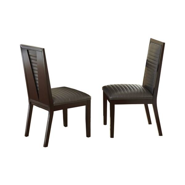 Strick & Bolton Holzer Espresso Dining Chair (Set of 2) Bed Bath