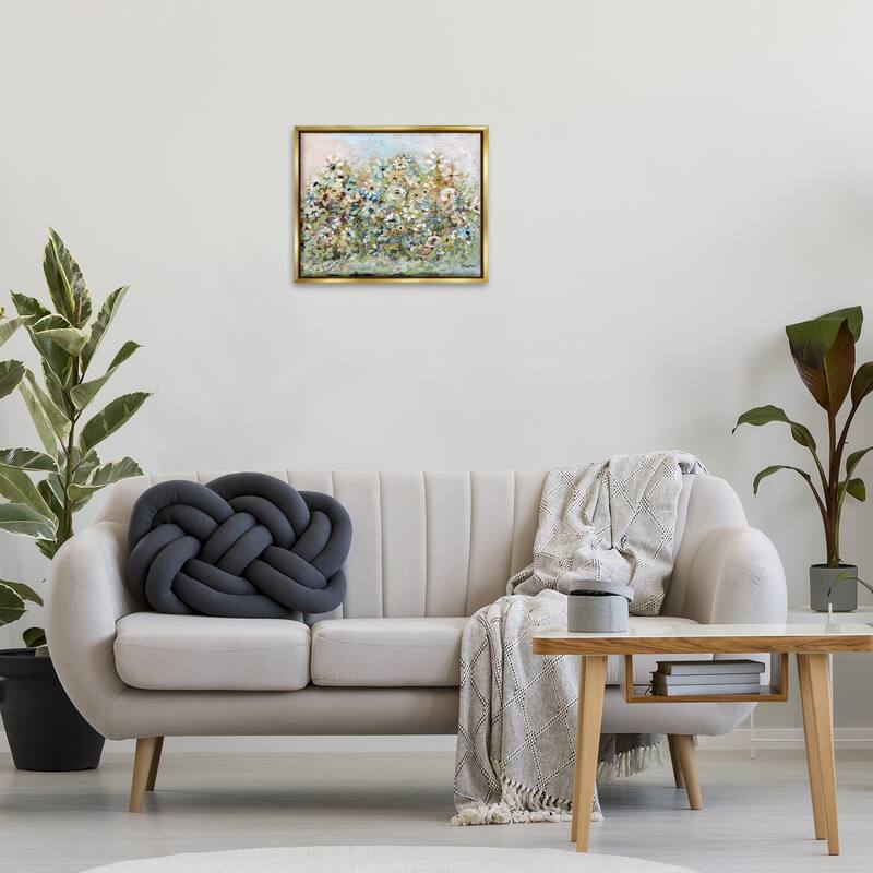Stupell Bold Garden Blooms Framed Floater Canvas Wall Art Design By Roy Ebert