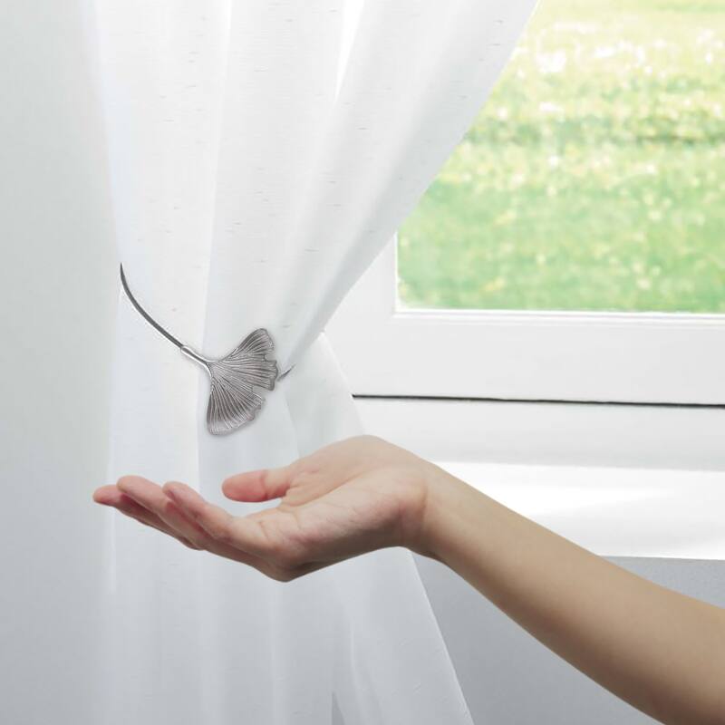 Magnetic Curtain Tieback Ginkgo Leaf Design
