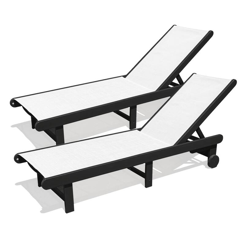 Venice HDPE Chaise Lounge, Set of 2 - Set of 2
