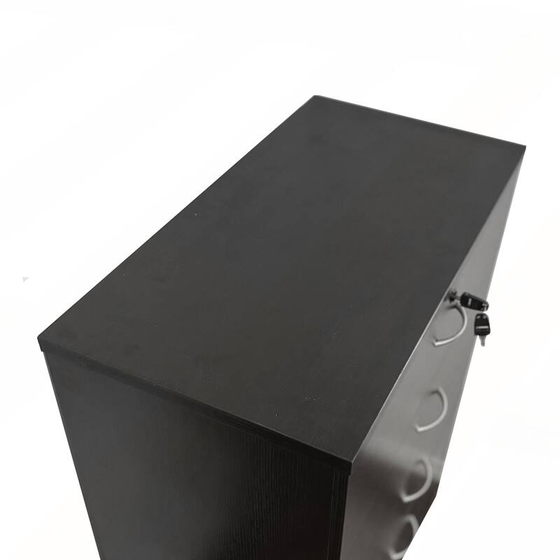 Five Drawer Chest with Metal Handles