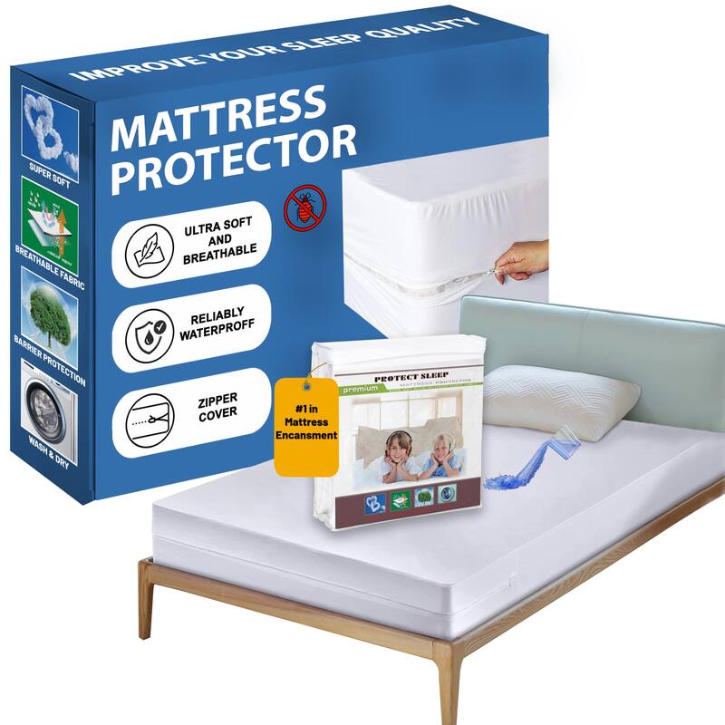 ONETAN, Mattress Protector, Ultra Soft-Premium Breathable and Noiseless Cover, Water Proof, Zippered.