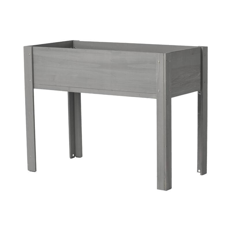 Natural Elevated Planter Box for Outdoor Use with Eco-Friendly Finish