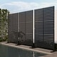 preview thumbnail 24 of 166, Outdoor Privacy Screen with Stand for Patio Garden Metal Fence