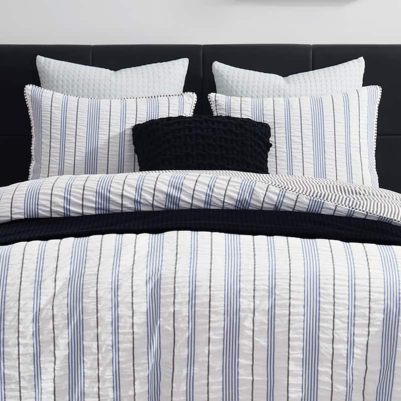 DKNY Seersucker Stripe Duvet Set