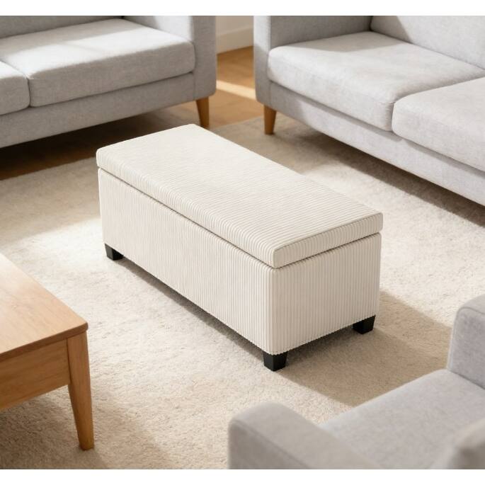 Spascious Storage Bench, Storage Ottoman Bench, End of Bed Bench