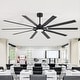 preview thumbnail 20 of 37, 72"/80" Large Windmill Ceiling Fan with Light and Remote(10 Reversible Blades) 80-INCH