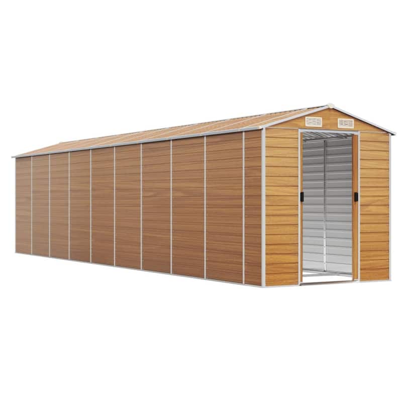 vidaXL Garden Shed Metal Outdoor Storage Shed Anthracite Galvanized Steel