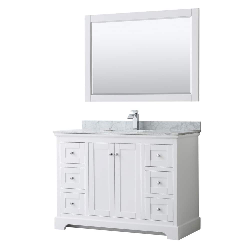 Wyndham Collection Avery 48" Free Standing Single Basin Vanity Set