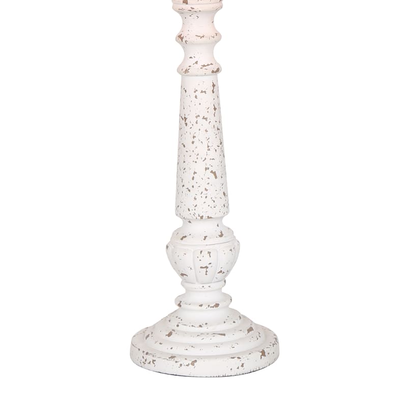 24.5" Resin Table Lamp With Linen Fabric Shade (Set of 2)