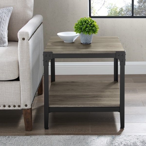 Carbon Loft Witten Angle Iron Side Tables Set Of 2 On Sale Overstock 18063073