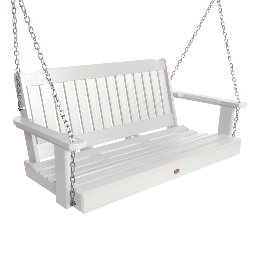 Highwood Lehigh 4-Foot Eco-friendly Synthetic Wood Porch Swing