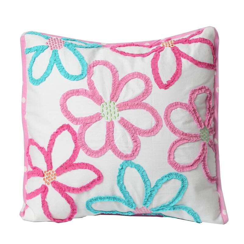 Cozy Line Mariah Colorful Floral Pink Quilt Bedding Set
