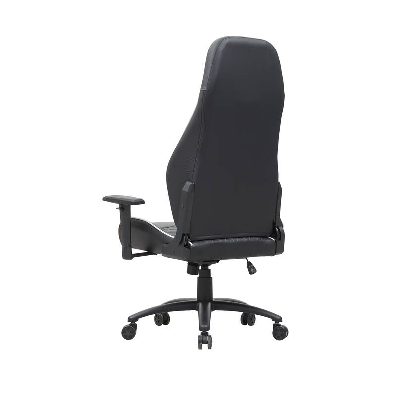 Joseff Black Faux Leather Reclining Gaming Chair by Furniture of America
