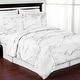 preview thumbnail 2 of 3, Sweet Jojo Designs Black and White Marble Collection 3-piece Comforter Set