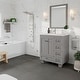 preview thumbnail 14 of 26, Eviva Happy 28"W Bath Vanity with Carrara Quartz Top