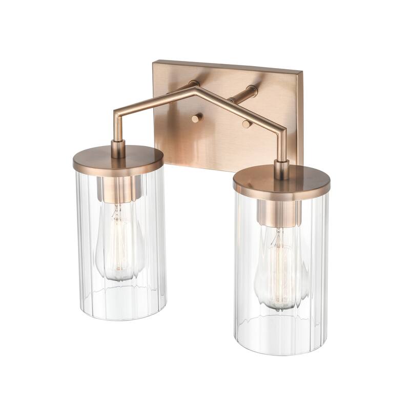 Millennium Lighting Beverlly Bathroom Vanity Light Fixture with Clear Beveled Glass Shades