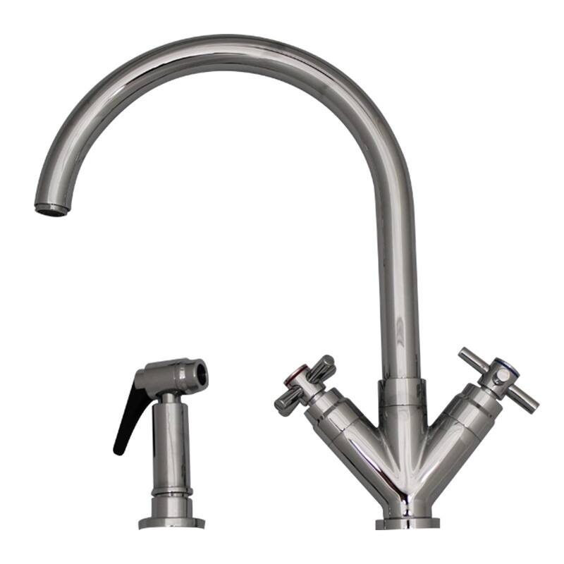 LUXE+ Kitchen Faucet - Chrome/Clear