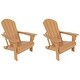preview thumbnail 16 of 129, POLYTRENDS Laguna All Weather Poly Outdoor Adirondack Chair - Foldable (Set of 2)