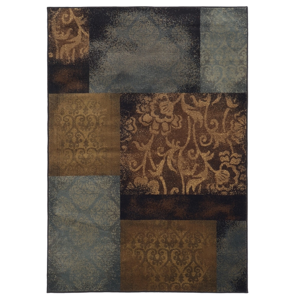 Style Haven Mostri Block Stamped Area Rug--