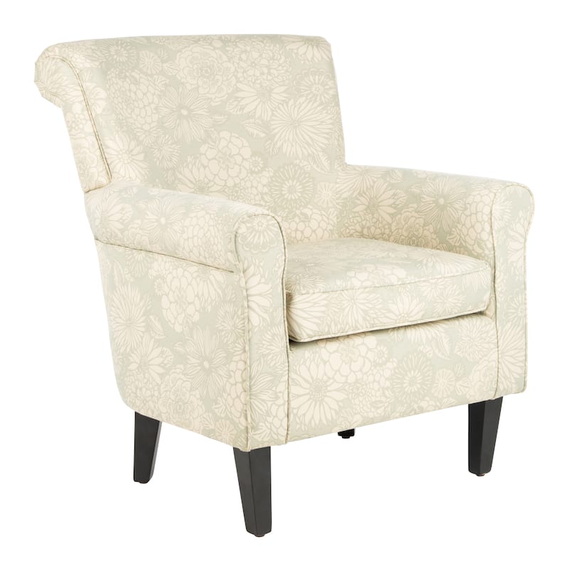 SAFAVIEH Gramercy Garden Motif Grey Club Chair - 29.8" x 32.8" x 32.4"