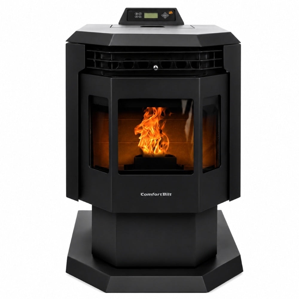 ComfortBilt HP21 2,400 sq. ft. Pellet Stove with 40-lb Hopper in Black