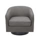 preview thumbnail 34 of 122, UIXE 360° Swivel Barrel Accent Chair Armchair For Living Room