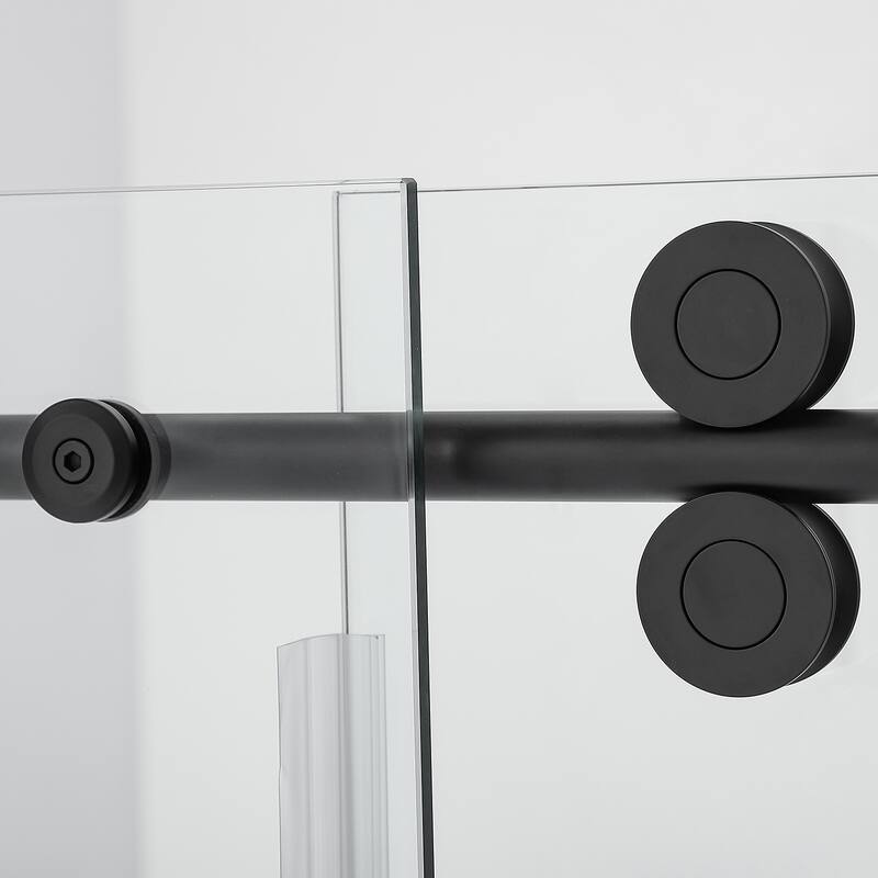 Villena 60" W x 58" H Single Sliding Frameless Tub Door