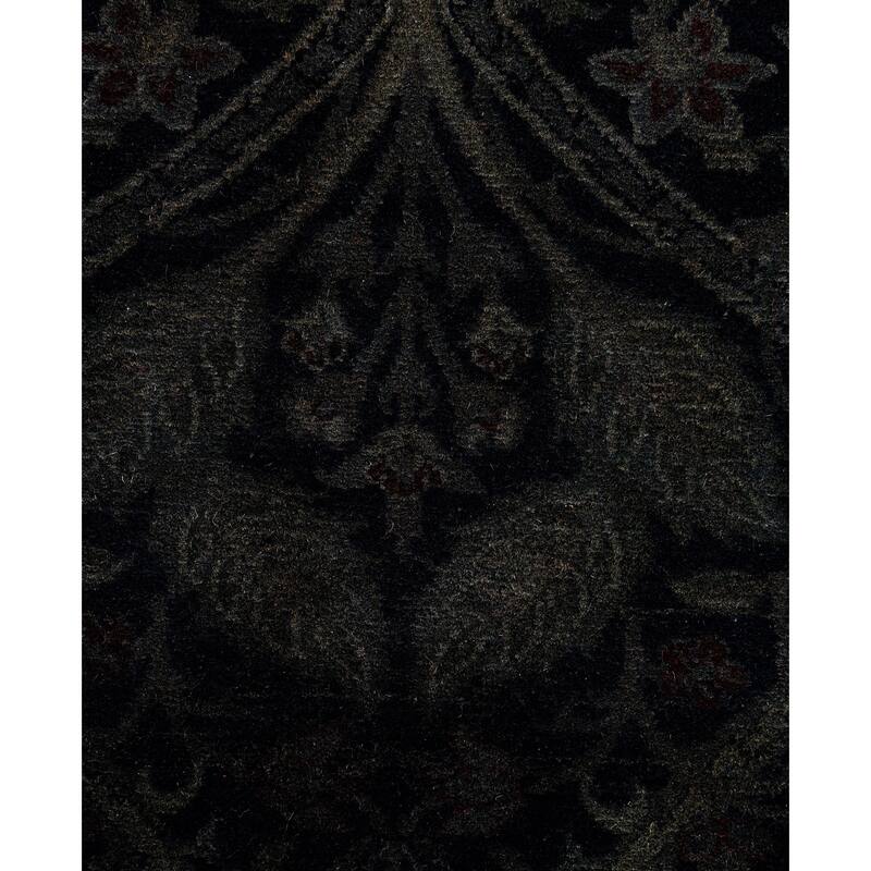 Overdyed One-of-a-Kind Hand-Knotted Area Rug - Black - 3' 2" x 5' 3"