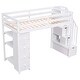 preview thumbnail 28 of 40, Multifunctional Design Loft Bed with Storage Stairs and Shelves, Efficient space, Twin Size