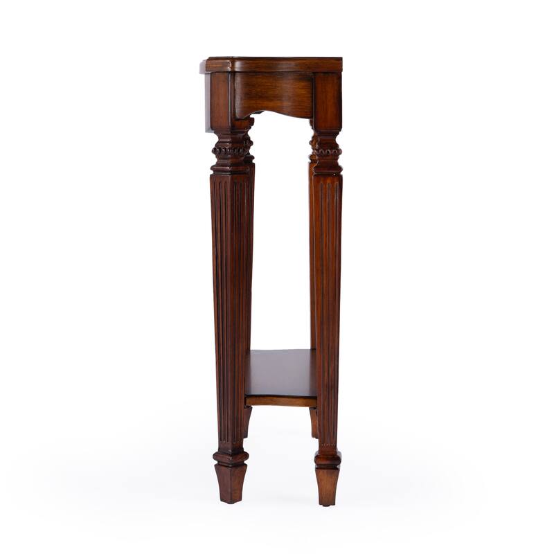 Cheshire 22 in. W Rectangular Wood Ballerina Console Table with Open Shelf
