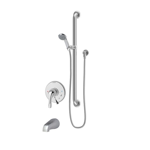 Symmons S-9604-PLR-2.0-TRM Origins Tub and Shower Trim Package with Single Function Shower Head with Double Lever Handle - No
