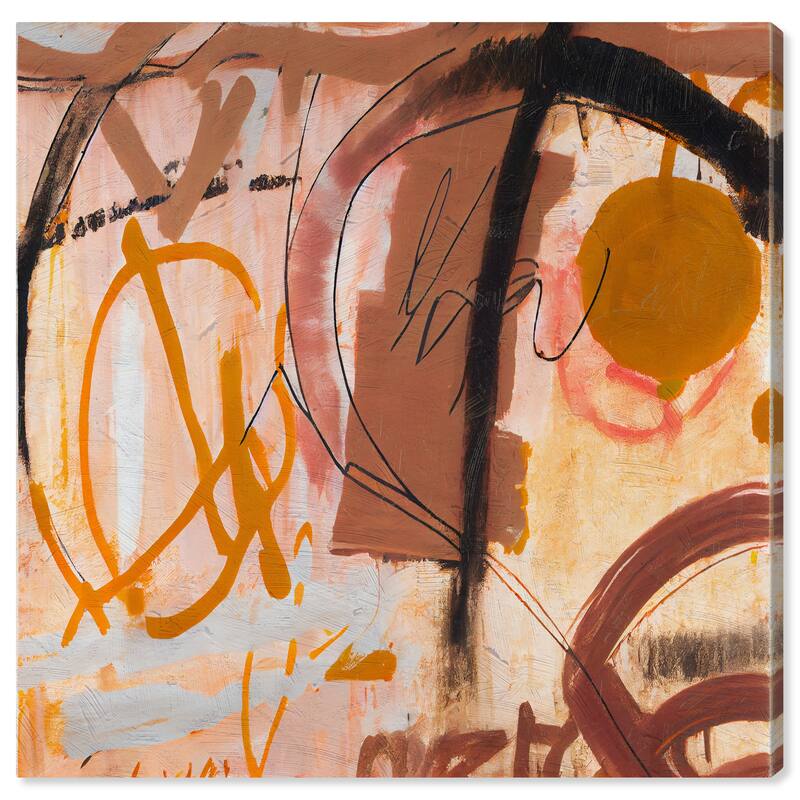 Wynwood Studio Canvas Abstract Tan and Taupe II Brown and Dark Yellow Modern & Contemporary Wall Art Canvas Print