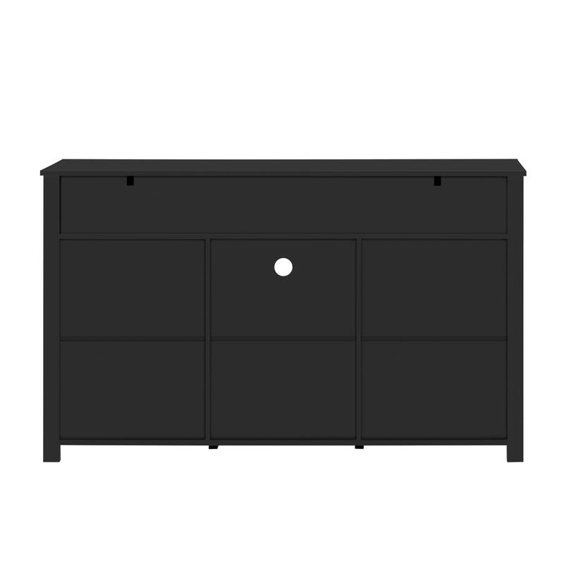 Roomfitters 55" Sideboard Buffet Cabinet with 3 Drawers and Sliding Barn Doors, Farmhouse Storage for Kitchen & Dining