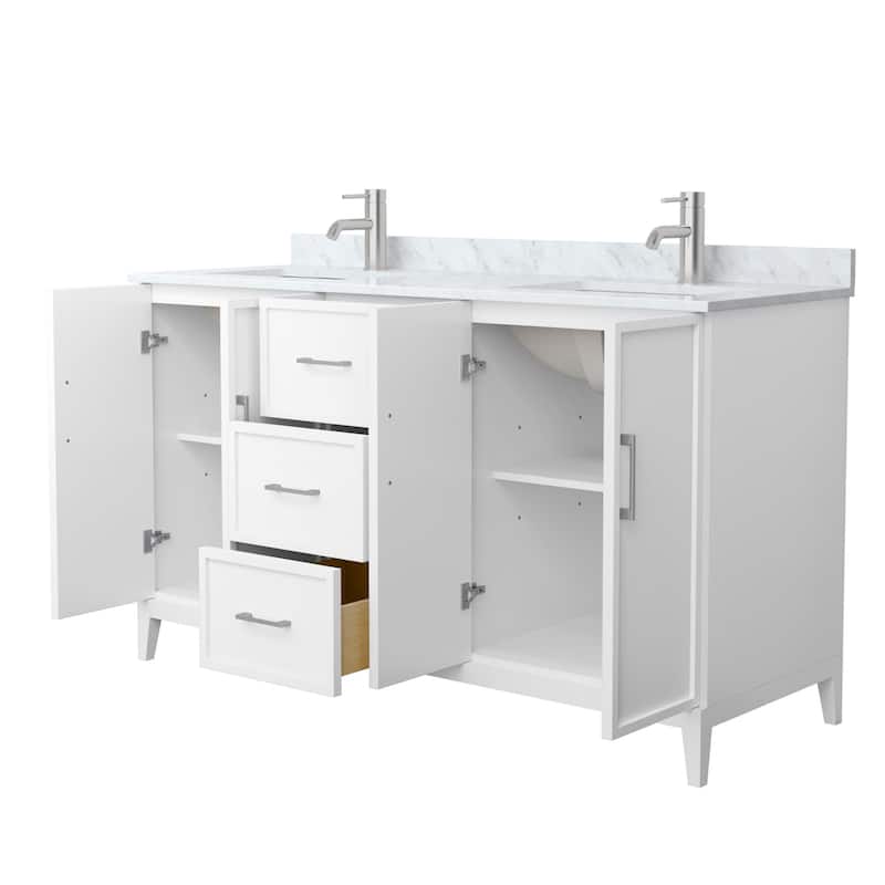Elan 60-inch Double Vanity, Marble Top