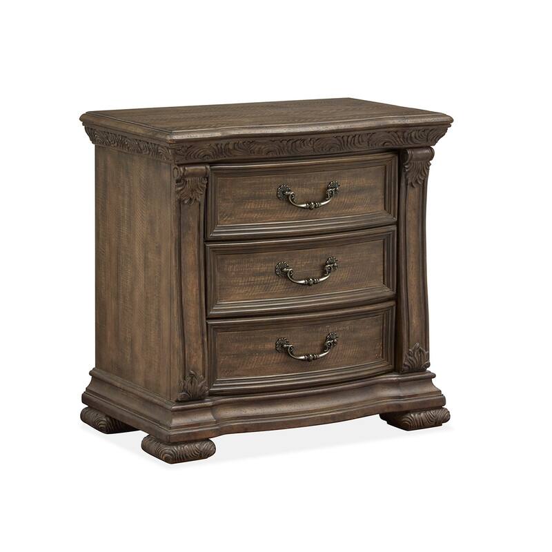 Magnussen Home Durango Willadeene Brown Drawer Nightstand - 3-drawer