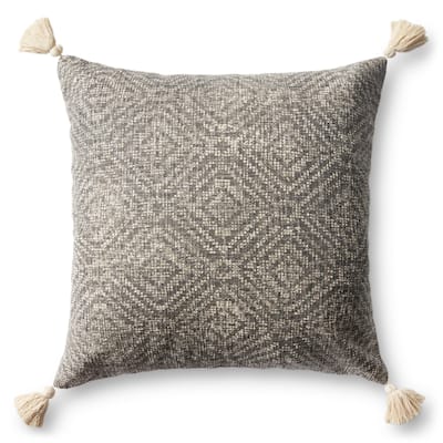 Alexander Home Distressed Tribal Diamond Tassel Pillow