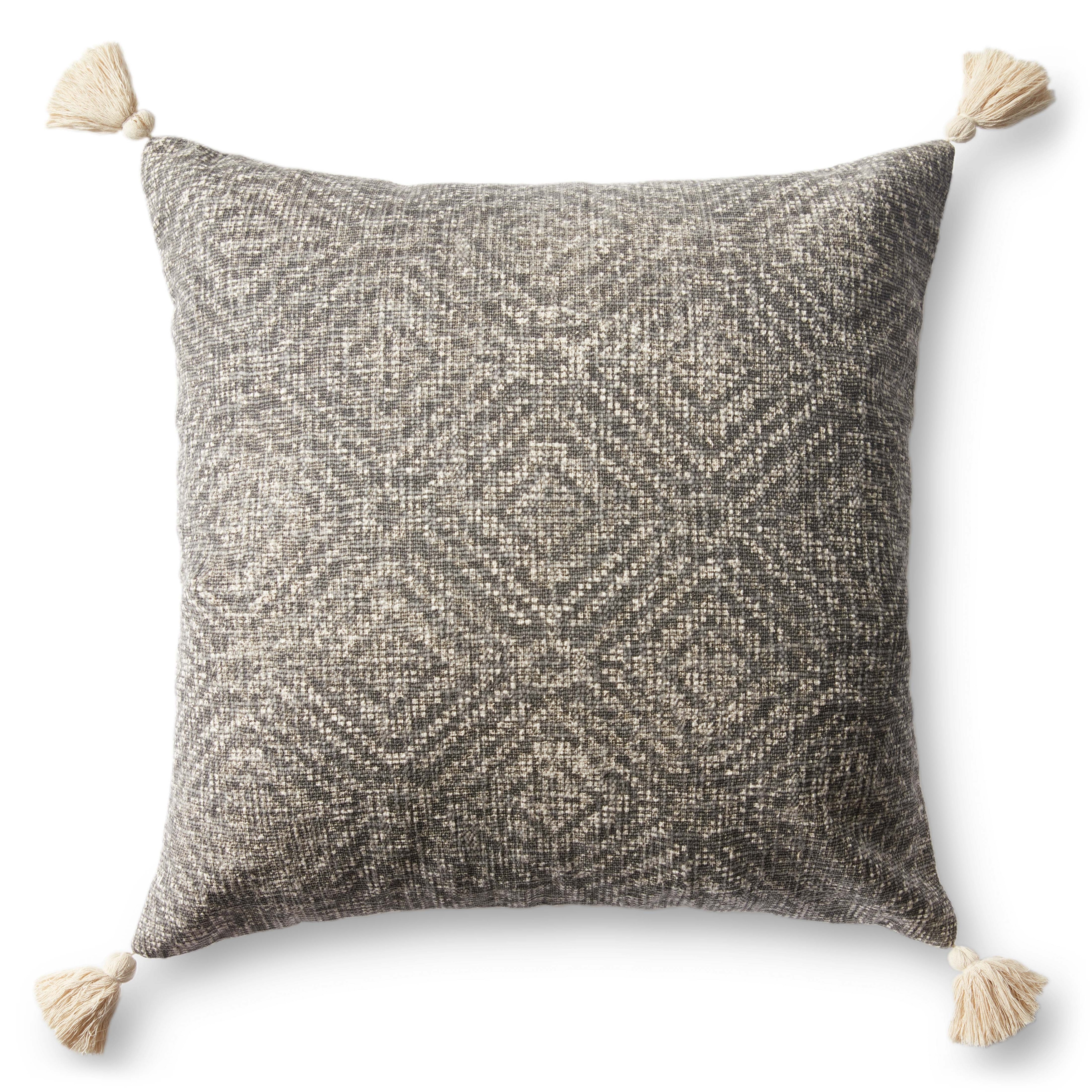 Alexander Home Distressed Tribal Diamond Tassel Pillow